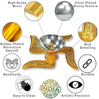 Brass Swastik Diya