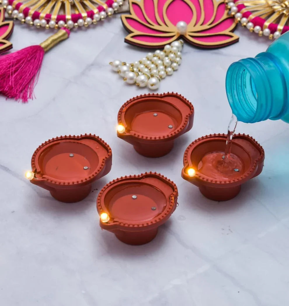 Water Sensor LED Diya  BUY 1 PACK OF 6 PCS AND GET 1 PACK OF 6 PCS FREE
